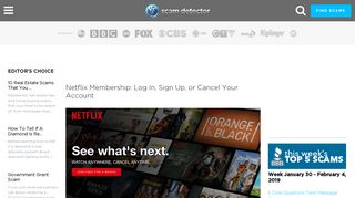 Netflix Membership: Log In, Sign Up, or Cancel Your Account | Scam ...