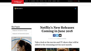 Netflix New Releases: June 2018 | Hollywood Reporter
