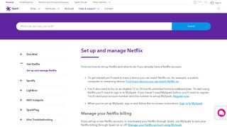 Set up Netflix | Spark NZ