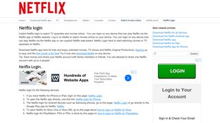 Online Netflix login page - Download Netflix