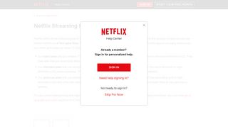 Netflix Streaming Plans - Netflix Help Center