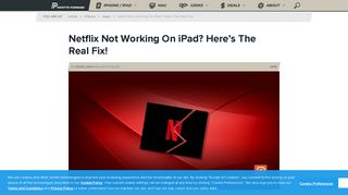 Netflix Not Working On iPad? Here's The Real Fix! - Payette Forward