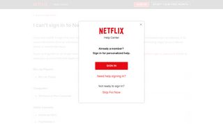 I can't sign in to Netflix - Netflix Help Center