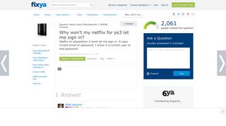 SOLVED: Why won't my netflix for ps3 let me sign in? - Fixya