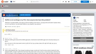 Netflix is not working on my PS3. Does anyone else have this ...