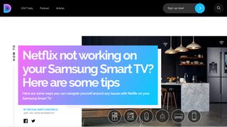 Netflix not working on your Samsung Smart TV? Here are some tips ...
