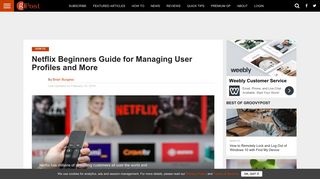 Netflix Beginners Guide for Managing User Profiles and More