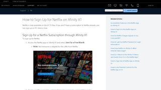 How to Sign Up for Netflix on Xfinity X1