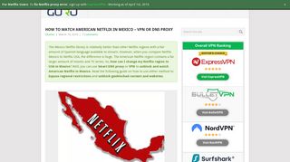 How to Watch American Netflix in Mexico - VPN or DNS Proxy - The ...