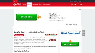 How To Sign Up for Netflix Free Trial - Ccm.net