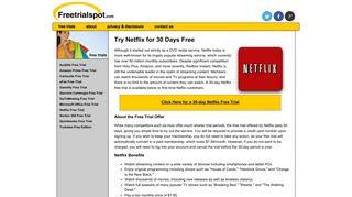 Netflix 30-Day Free Trial - Freetrialspot.com