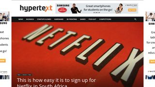 This is how easy it is to sign up for Netflix in South Africa - htxt.africa