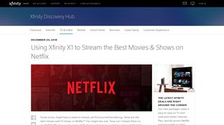 Streaming Netflix with Xfinity X1 | Xfinity