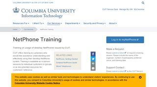 NetPhone Training | Columbia University Information Technology