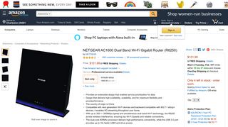 Amazon.com: NETGEAR AC1600 Dual Band Wi-Fi Gigabit Router ...