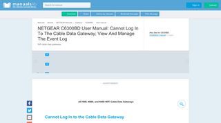 Netgear C6300BD User Manual - ManualsLib