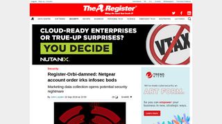 Register-Orbi-damned: Netgear account order irks infosec bods • The ...