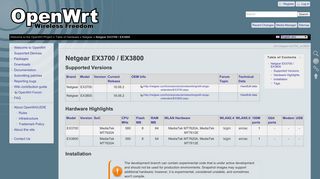 OpenWrt Project: Netgear EX3700 / EX3800