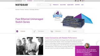 Fast Ethernet Unmanaged Switch Series - FS105 ... - Netgear