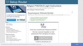 How to Login to the Netgear FVS318v3 - SetupRouter