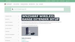 WN2500RP Wireless Range Extender Setup | ShopKeep Support
