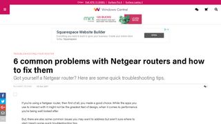 Troubleshooting your router 6 common problems with Netgear routers ...