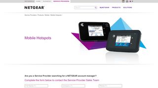 Mobile Hotspots | Mobile | Service Providers | NETGEAR
