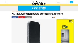 NETGEAR WNR1000 Default Password - Lifewire