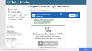 How to Login to the Netgear WNDR4500 - SetupRouter