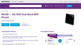 R6100 | WiFi Router | NETGEAR Support