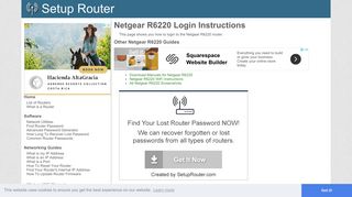 Login to Netgear R6220 Router - SetupRouter