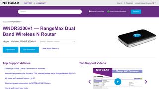 WNDR3300v1 | RangeMax Wireless N Router | NETGEAR Support