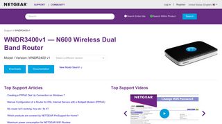 WNDR3400v1 | N600 WiFi Router | NETGEAR Support