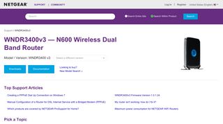 WNDR3400v3 | N600 WiFi Router | NETGEAR Support