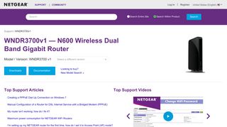 WNDR3700v1 | N600 WiFi Router | NETGEAR Support