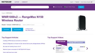 WNR1000v2 | N150 Wireless Router| NETGEAR Support