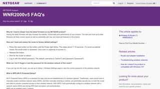 WNR2000v5 FAQ's | Answer | NETGEAR Support - Netgear KB