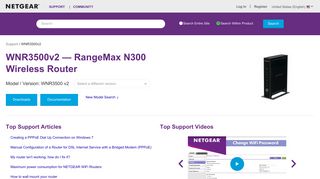 WNR3500v2 | N300 WiFi Router | NETGEAR Support
