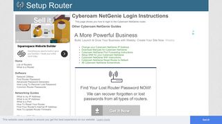 How to Login to the Cyberoam NetGenie - SetupRouter