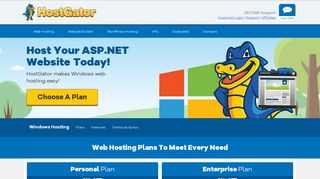 Windows Hosting Plans - ASP.NET Hosting | HostGator