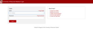 University of Wisconsin-Madison Login