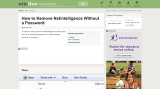 How to Remove Netintelligence Without a Password: 5 Steps