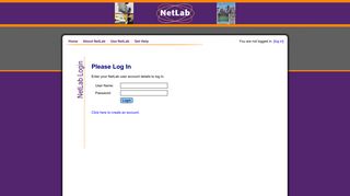 NetLab - Log In