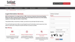 Sabinet Legal Information Services