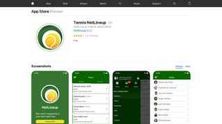 Tennis NetLineup on the App Store - iTunes - Apple