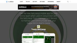 Tennis NetLineup by Netlineup LLC - AppAdvice
