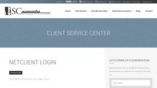 NetClient Login | SC Associates