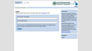 Login - Oxfordshire County Council