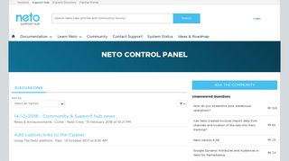 Neto Control Panel