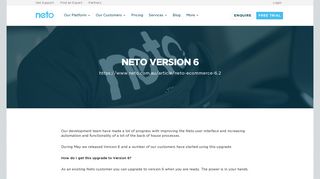 Neto Version 6